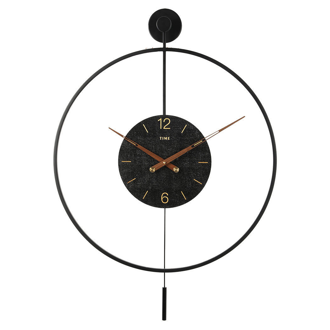 Yezi Round Wall Clock 60cm Large Modern Home Decoration-1942353685917077504