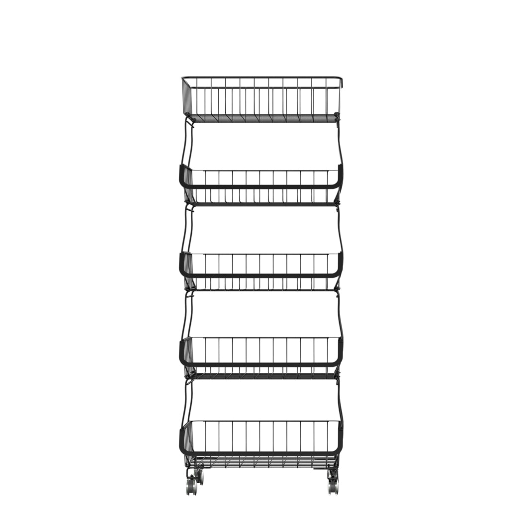 TOQUE 5 Tier Kitchen Trolley Cart Storage-1942352921073160192