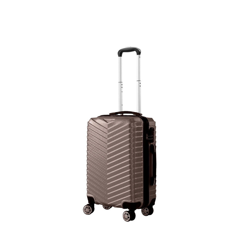 Slimbridge 20" Carry On Travel Luggage Coffee 20 inch-1942352930434846720
