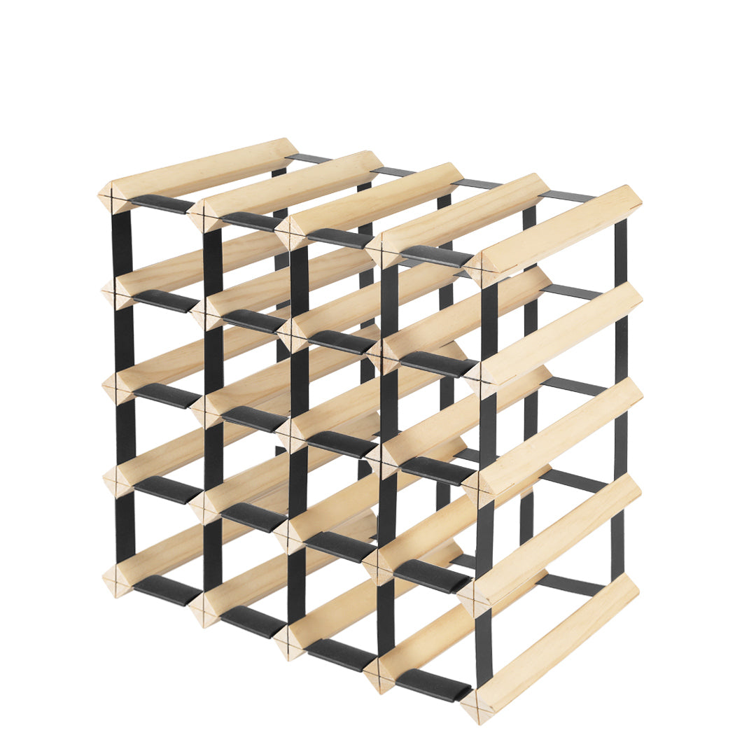 Levede Timber Wine Storage Rack Wooden 20 Bottle-1942353774785990656
