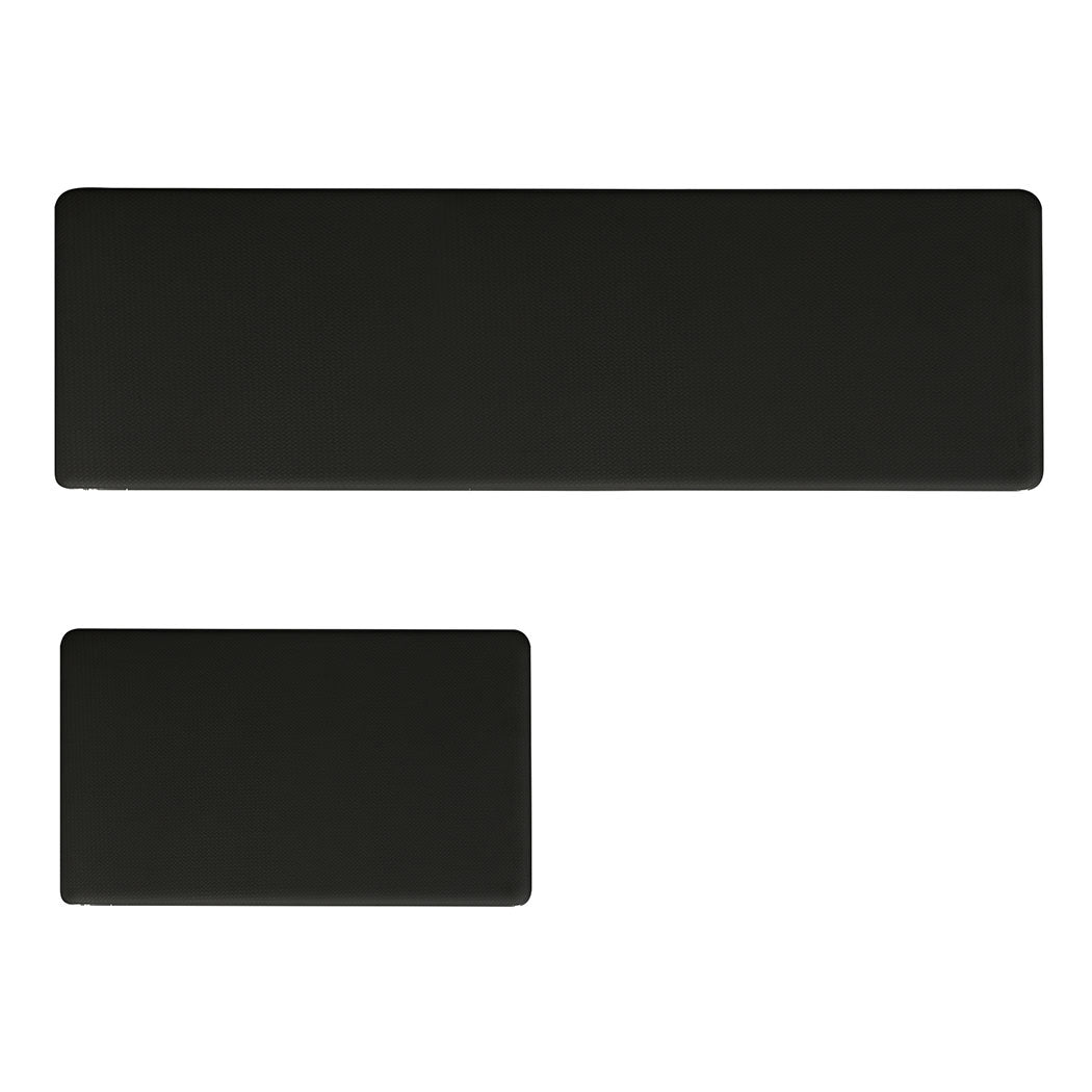Marlow Kitchen Rug 2PCS Non Slip Anti Fatigue Mat Black-1942353699166883840
