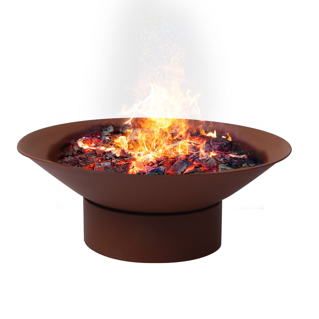 2 IN 1 Steel Fire Pit Firepit Pits Bowl Rust-1942353059019624448