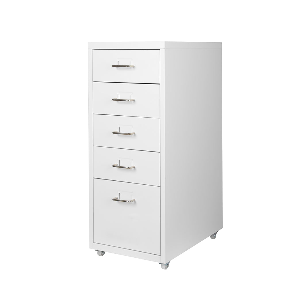 Levede 5 Drawer Office Cabinet Drawers White-1917016721101819904
