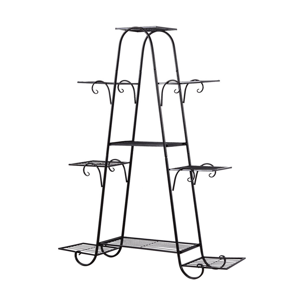 Levede Outdoor Indoor Metal Plant Stand Black-1942353739742580736