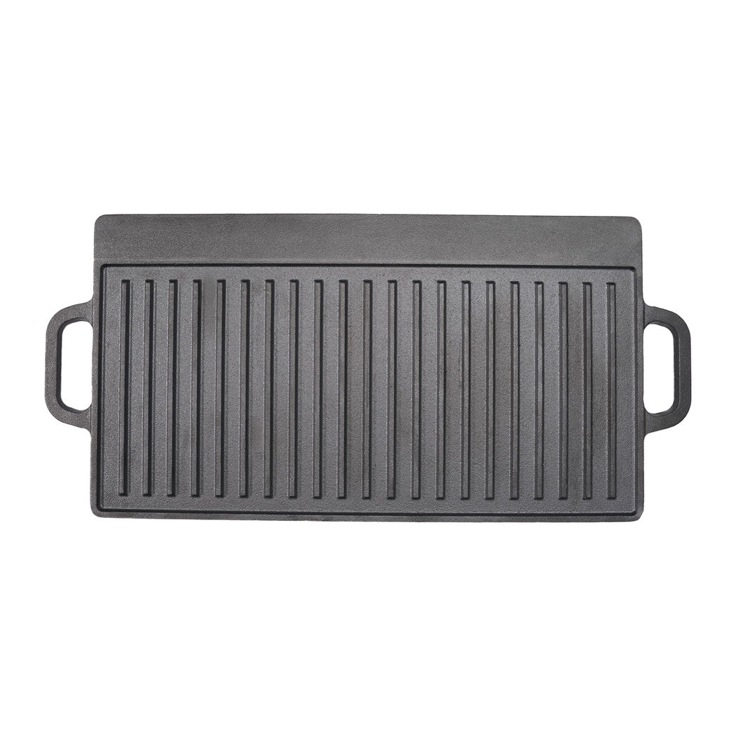 Toque 49.5cm Reversible Cast Iron Griddle Pan Non-Stick-2011971111797002240