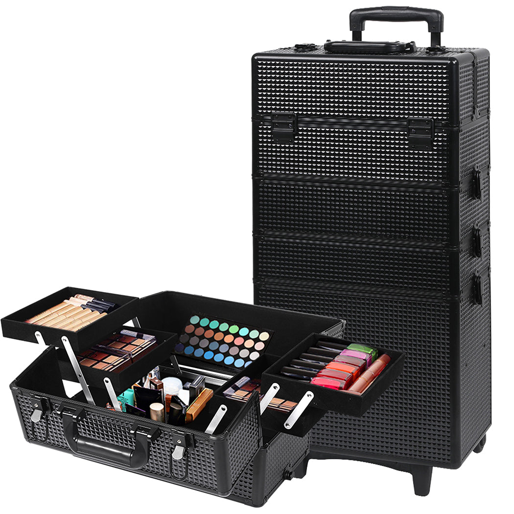 Professional Makeup Case Organizer Box Black-1942353090313326592