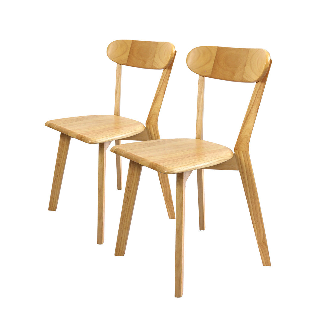 Levede 2x Dining Chairs Wooden Kitchen Chair-1910113303145877504