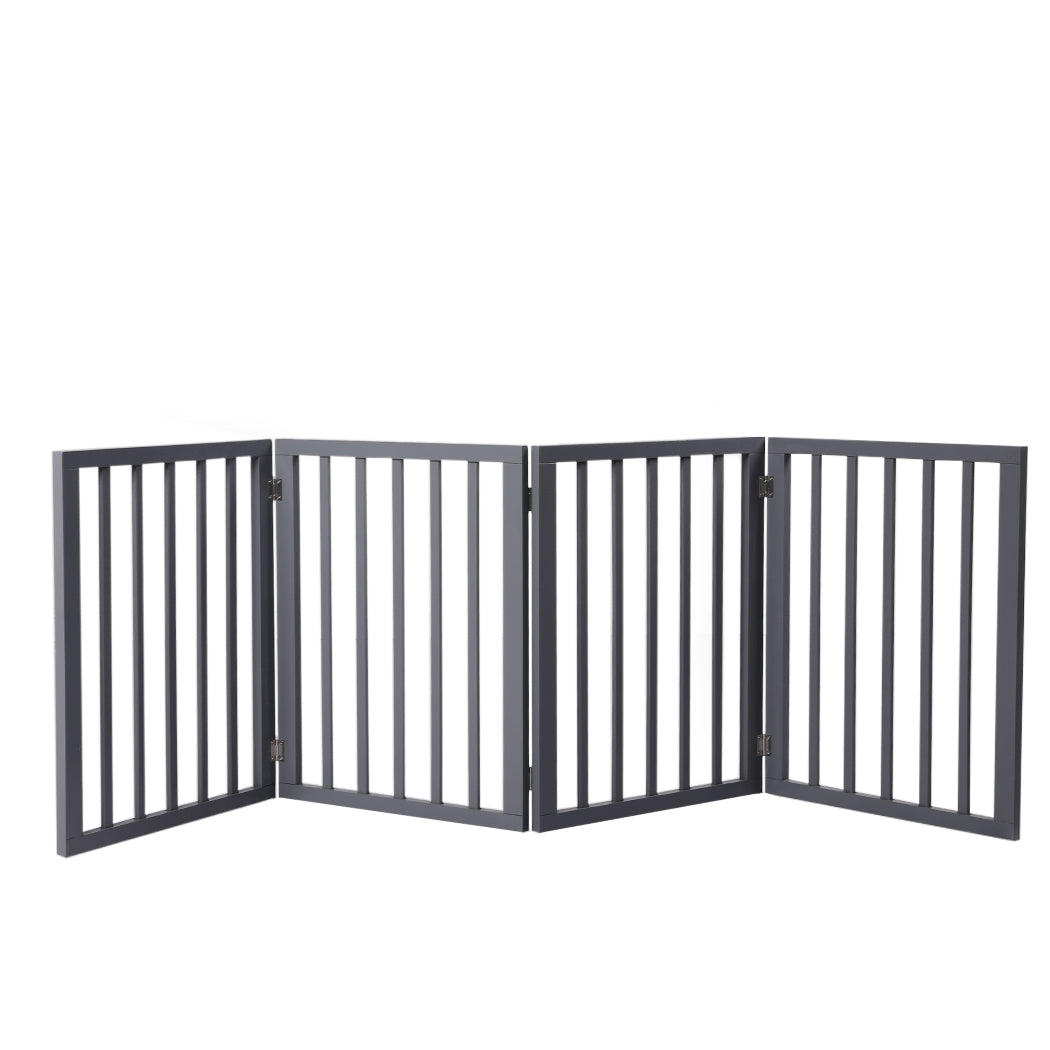 Wooden Pet Gate Dog Fence Retractable Grey 600x 3MM-1942353080645455872