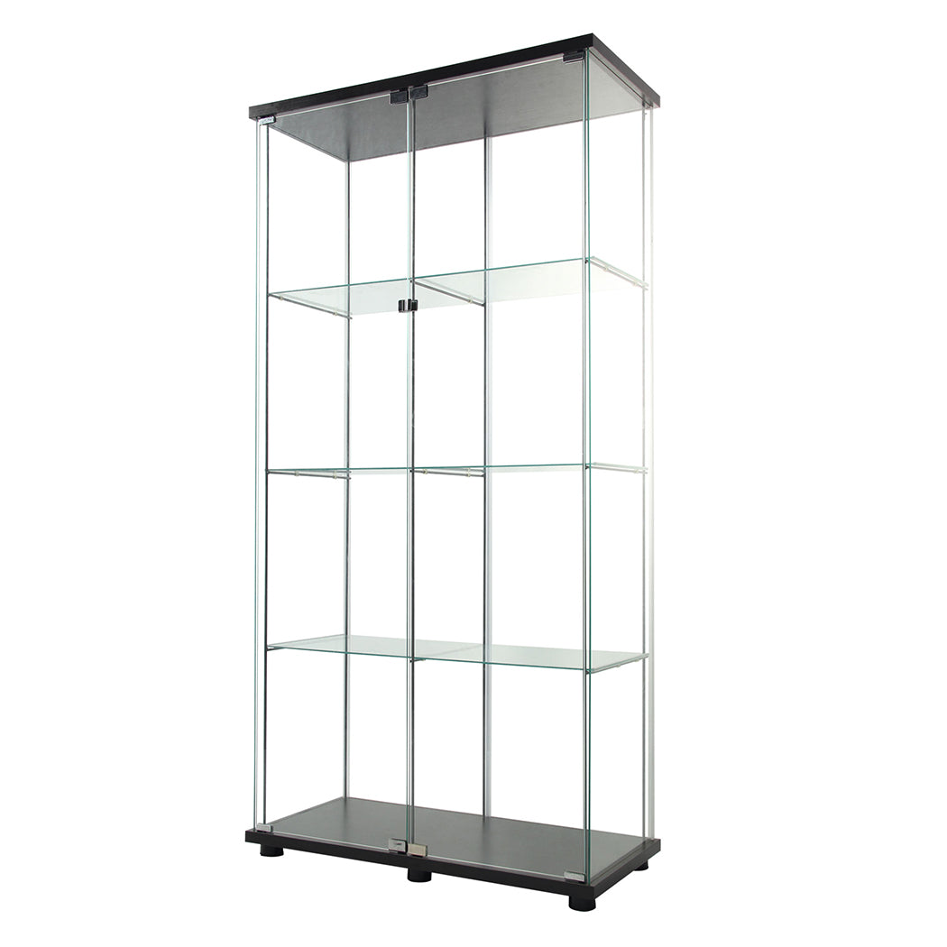 164cm Glass Display Cabinet 2 Doors-1917016717310169088
