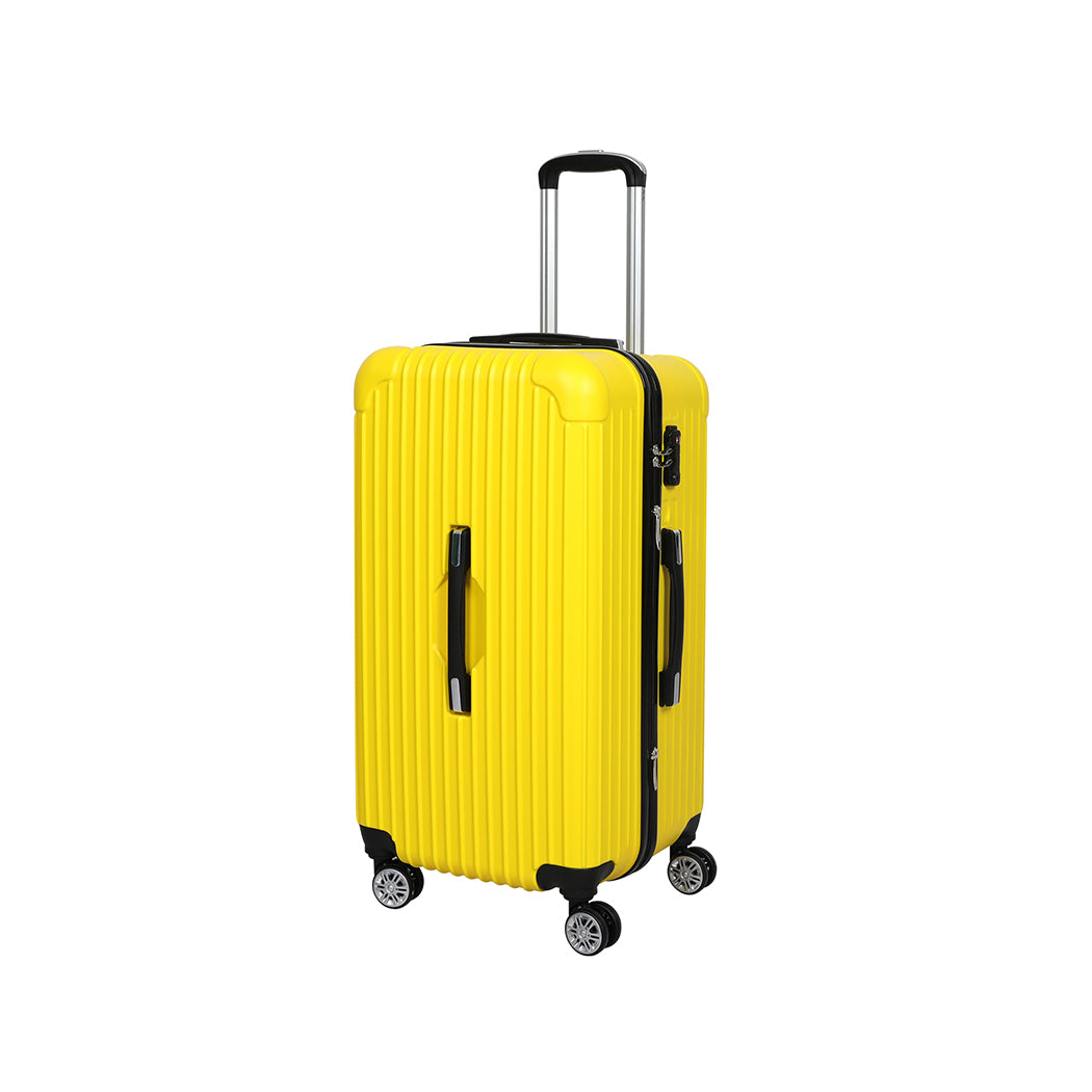 Slimbridge 28"Trunk Luggage Travel Suitcase Yellow 28 inch-1942352946146709504
