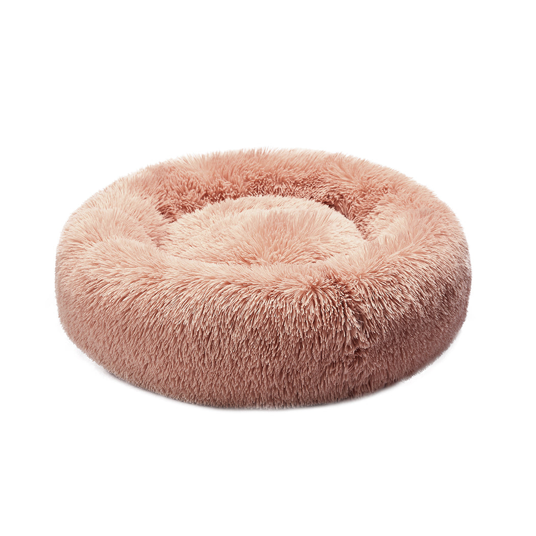 PaWz Pet Bed Cat Dog Donut Nest Calming L Pink Large-1942353253815685120