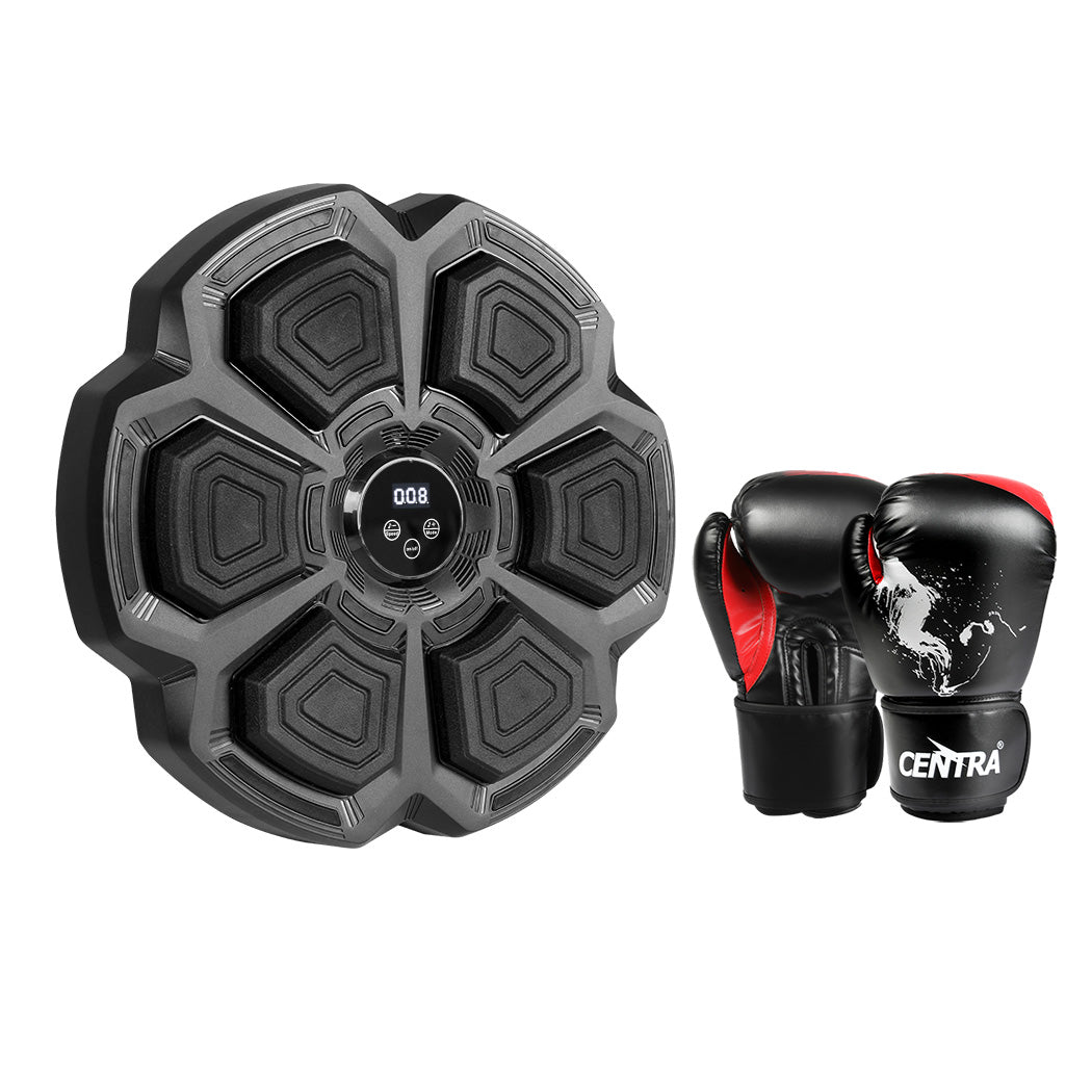 Centra Punching Box With 12OZ Boxing Glove Black-1942353600609128448