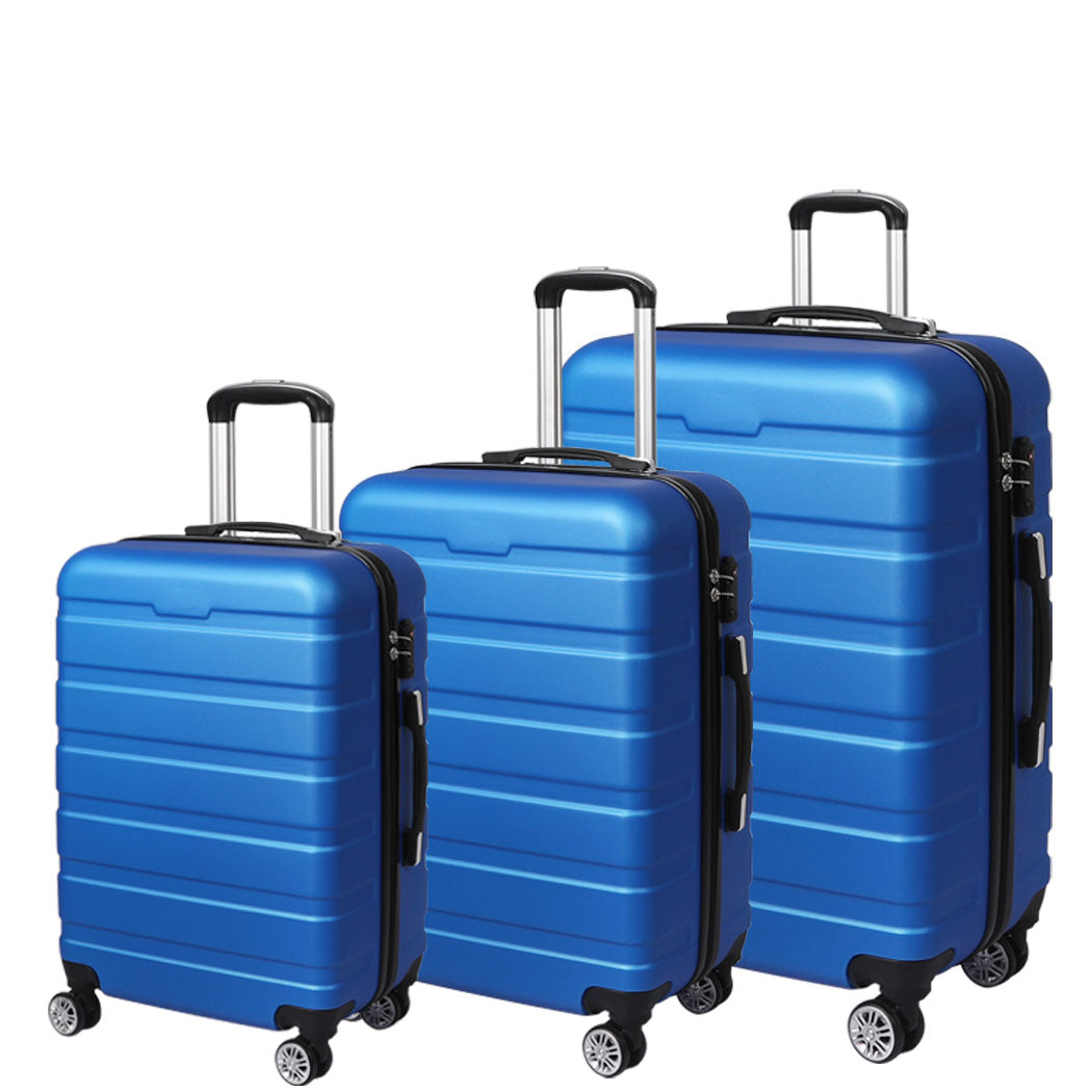 Slimbridge 3PC Luggage sets Suitcase Blue-1942352940677337088
