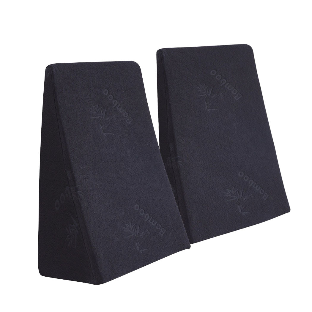Cool Gel Memory Foam Bed Wedge Pillow With Cover-1942353651691556864