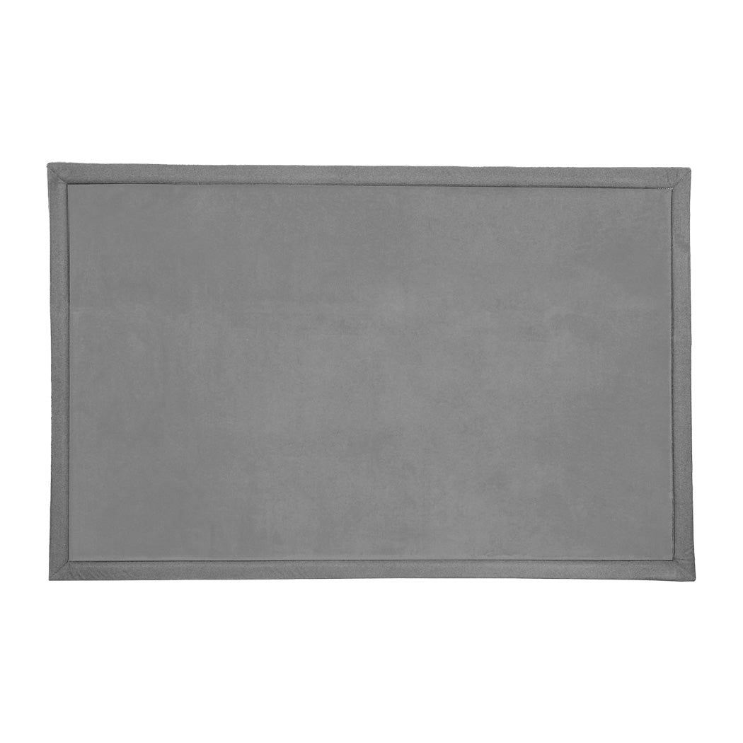 Marlow Coral Velvet Area Rugs Large Mat 120x200cm Grey-1942353699745697792