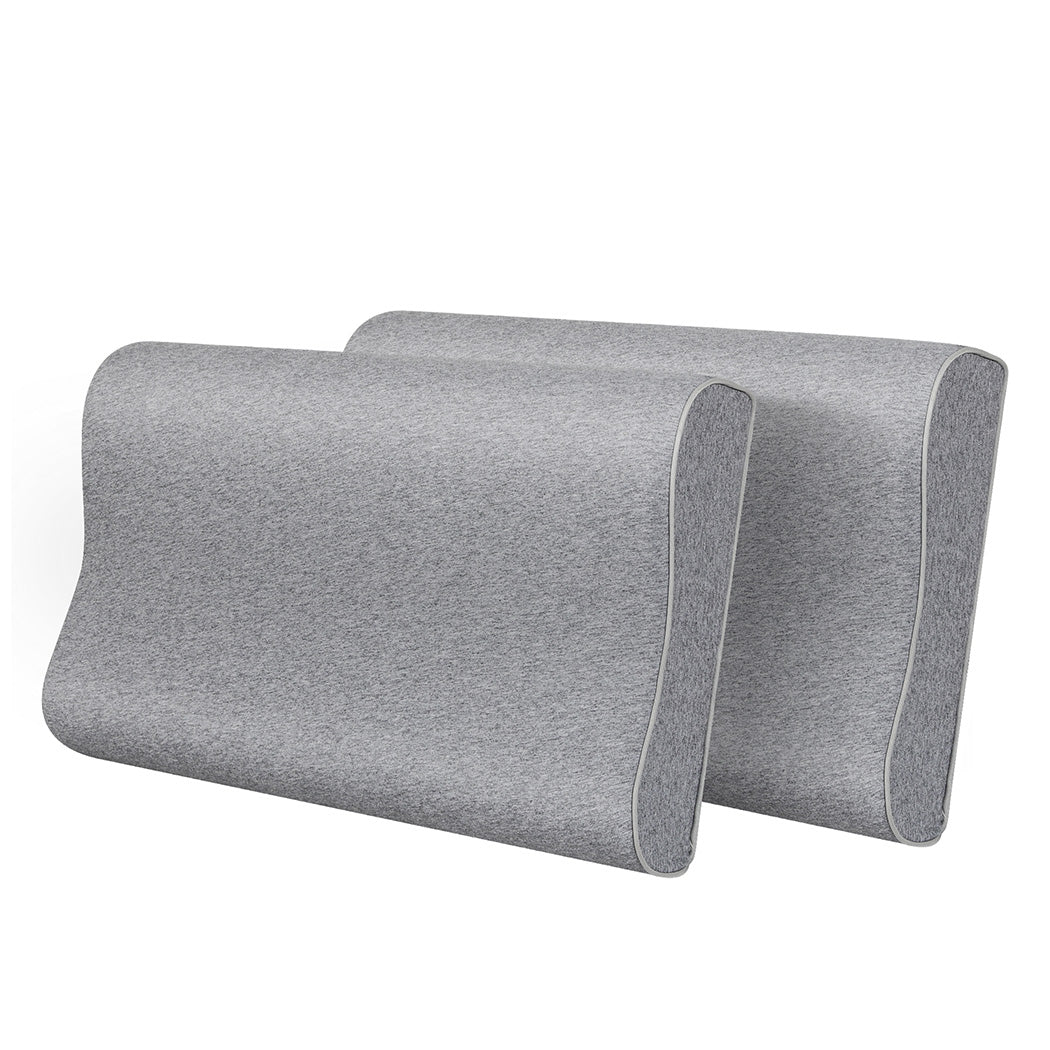 Dreamz Memory Foam Pillow Pillowcase Supprt Grey Rebound-1942353715516280832