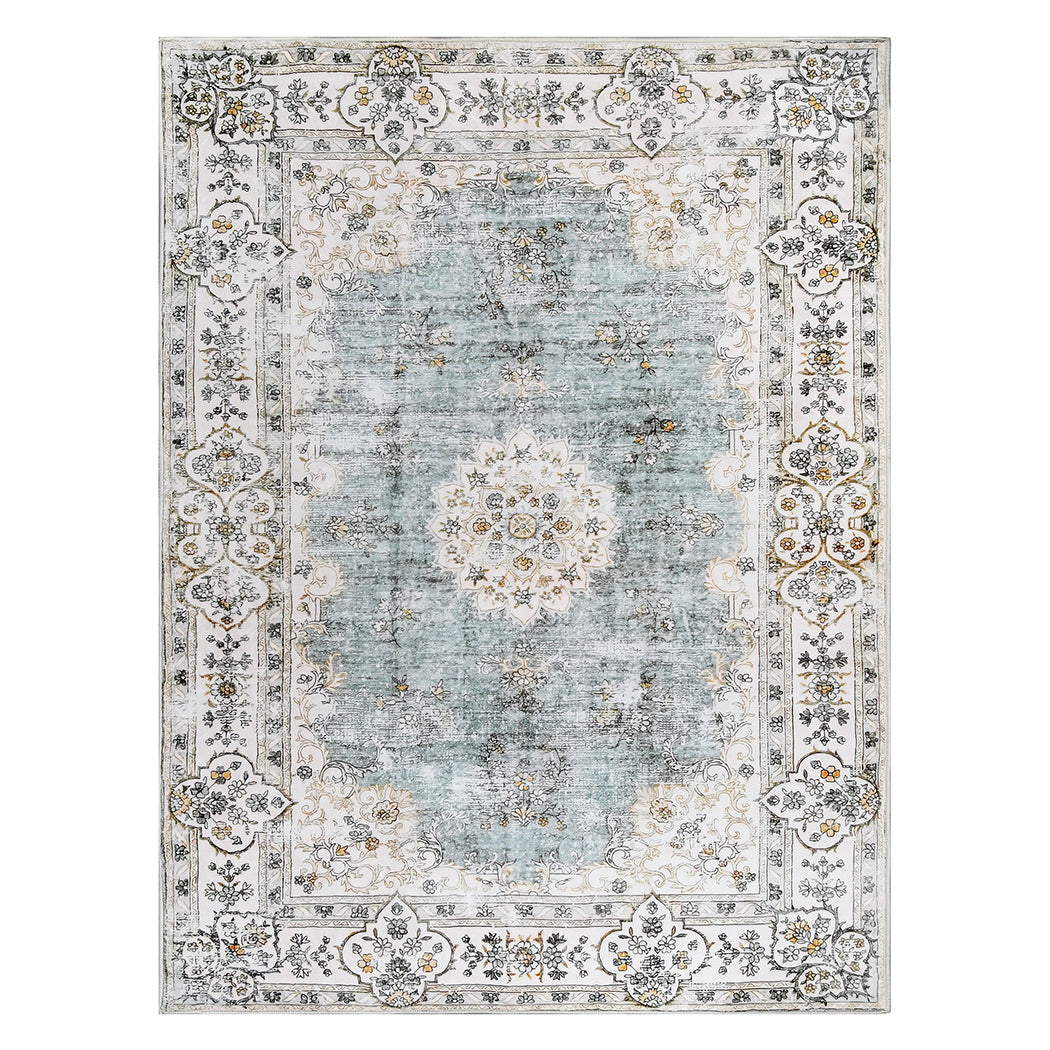 Marlow Floor Rug Short Pile Washable Vintage Carpet Soft Plush Non Slip 160x120-1942353627050020864