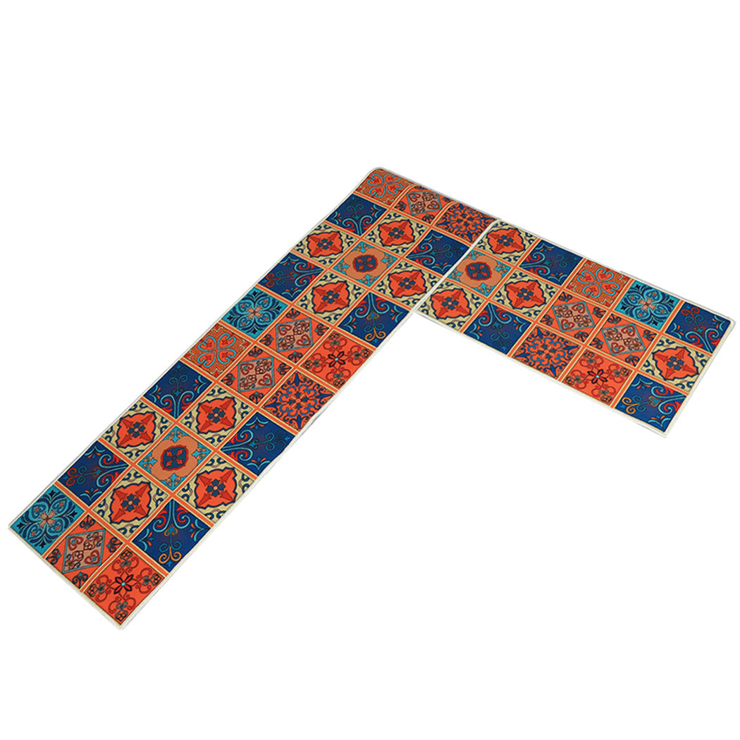 Marlow 2x Kitchen Mat Floor Rugs Area 45x150cm-1942353169854107648