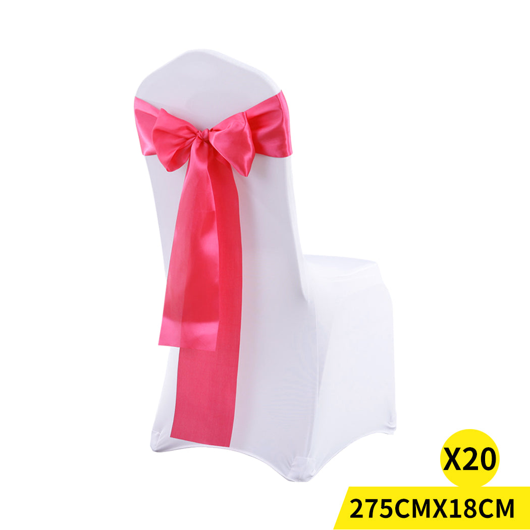 20x Satin Table Runners Chair Sashes Mauve-1942353140162629632