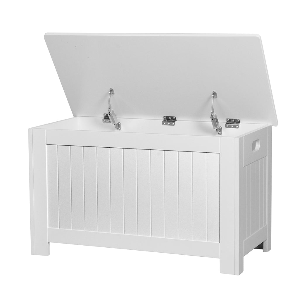 Levede Kids Toy Box Storage Chest Cabinet White-1910112555779624960