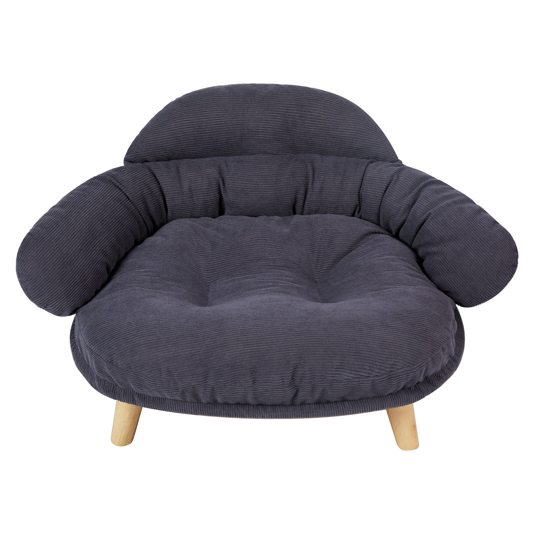 Pawz Elevated Pet Dog Cat Sofa Bed Couch L Size Grey-1942353691545833472