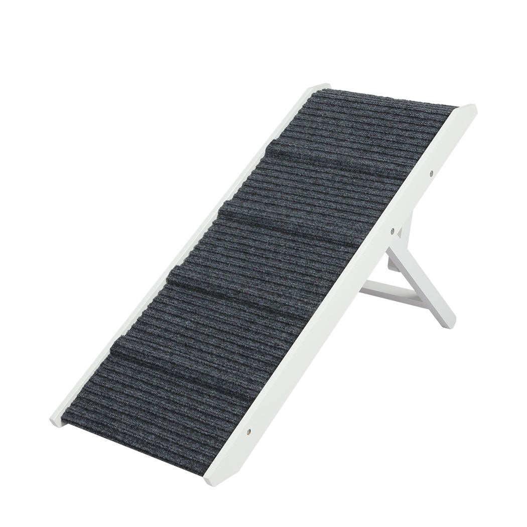 PaWz Adjustable Dog Ramp Height Stair White-1942352743435997184