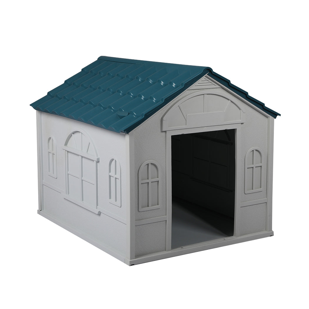 PaWz Dog Kennel Outdoor Indoor Pet Plastic L Blue-1942353083266895872