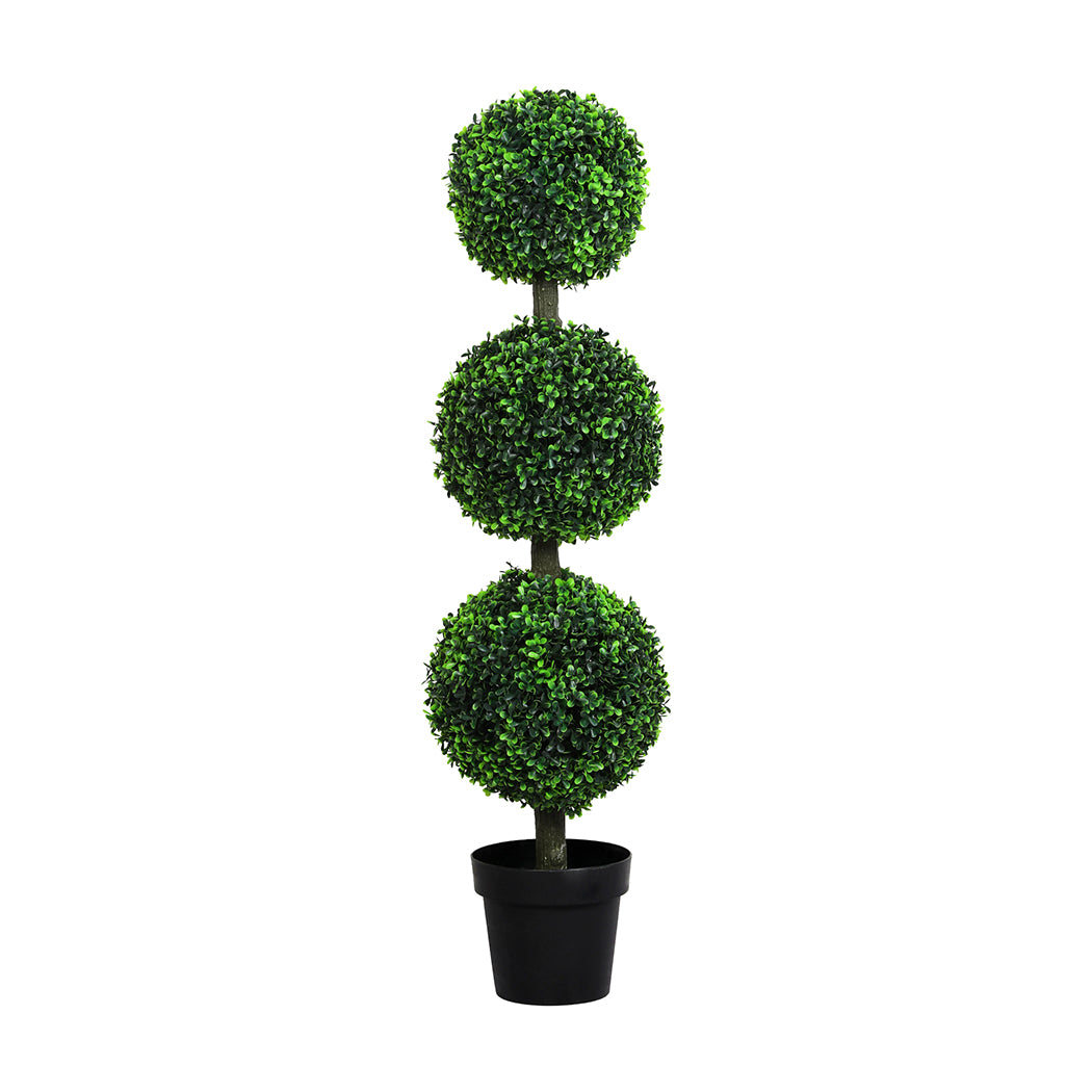 Lambu Artificial Triple Ball Boxwood Trees-1942353683010424832