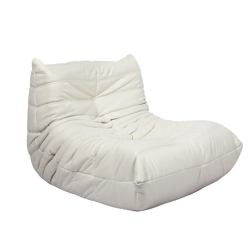Levede Floor Chair Caterpillar Sofa Beige-1910112512737677312