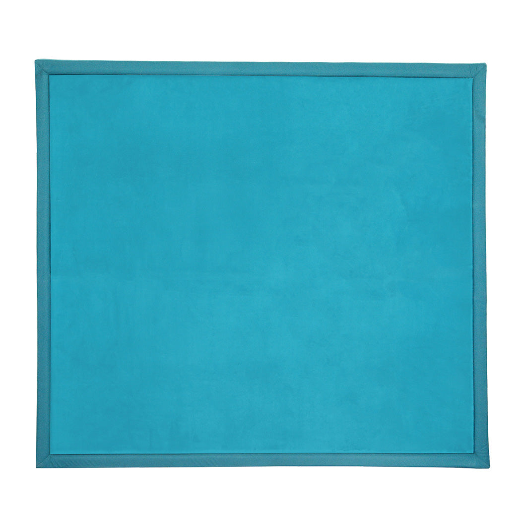 Marlow Coral Velvet Area Rugs Large Mat 180x200cm Blue-1942353700286763008