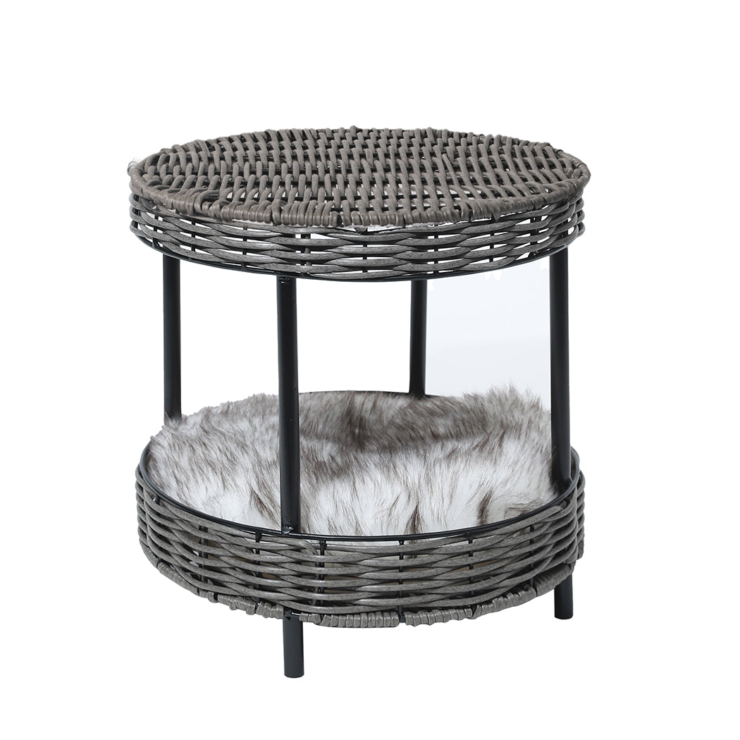 PaWz Rattan Pet Bed Elevated Raised-1942353083837321216