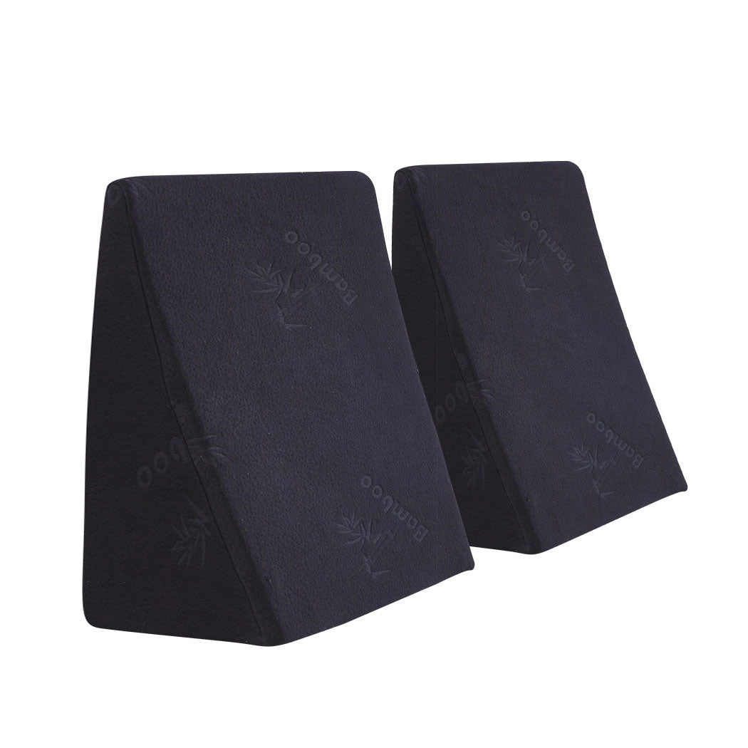 Cool Gel Memory Foam Bed Wedge Pillow-1942353652727549952