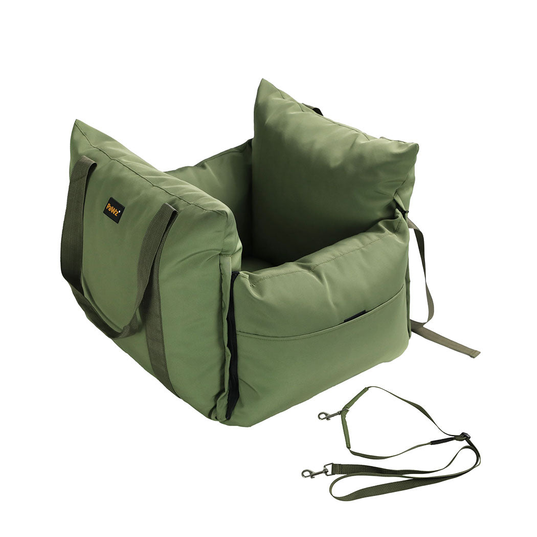 PaWz Dog Car Seat Booster Belt Green-1942352770598309888
