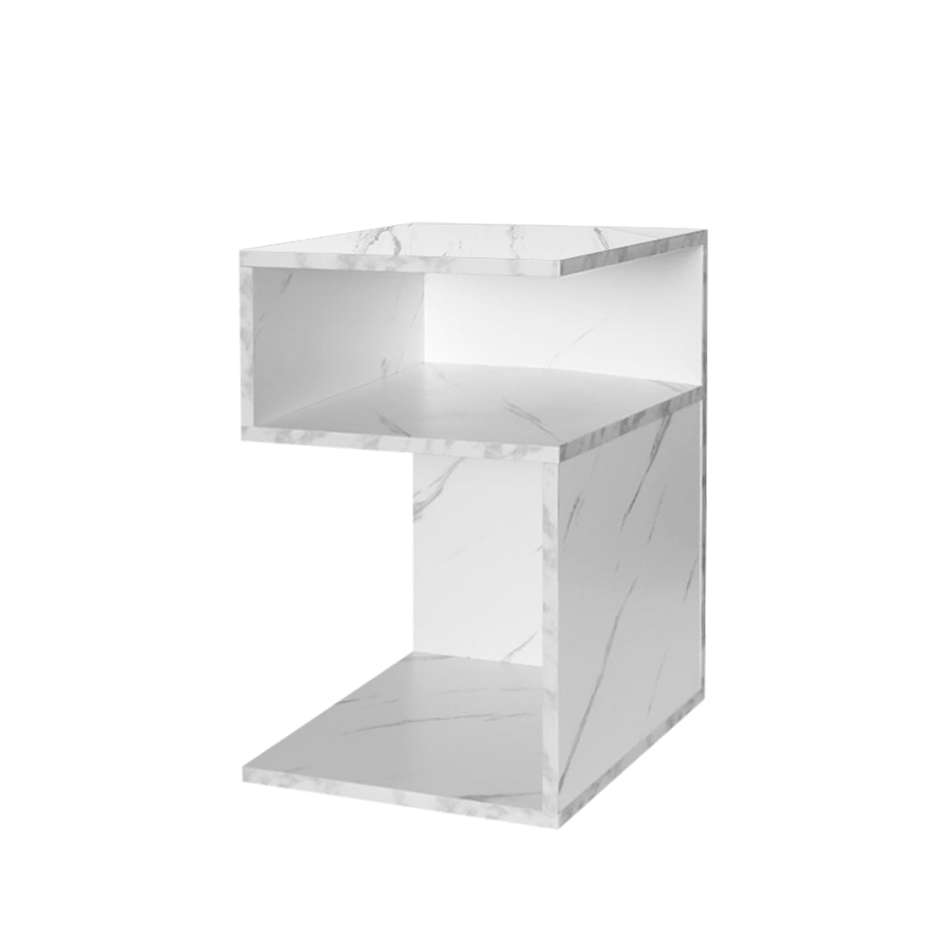 Levede 1xBedside Tables Drawers Side White-1910112902011031552