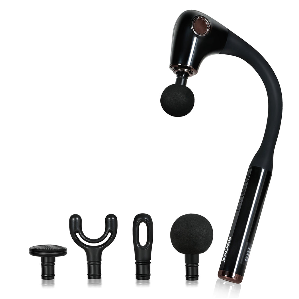 Spector Extended Handle Massage Gun Black-1942353702841094144