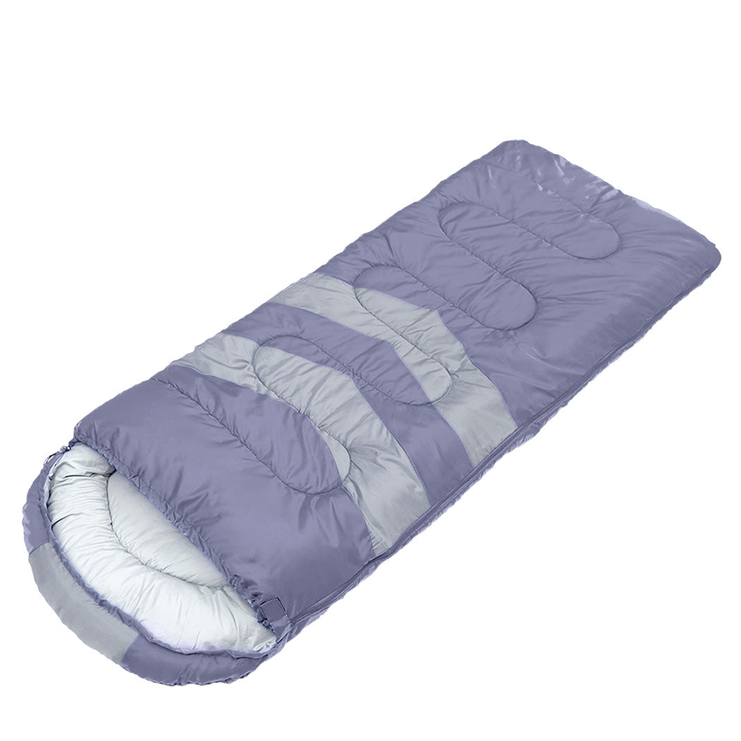 Mountview Single Sleeping Bag Bags Outdoor Grey-1942352890798673920