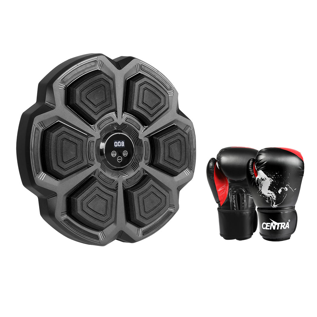 Centra Punching Box With 8OZ Boxing Glove Black-1942353600810455040