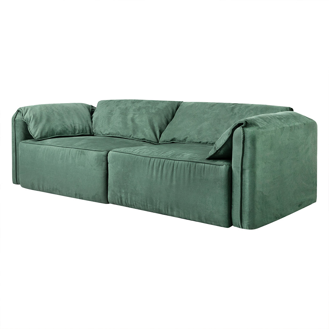 Levede Sofa Floor Couch 3-Seater Leathaire-1910112207493009408