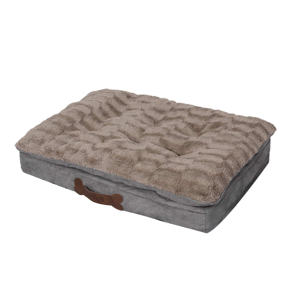PaWz Dog Calming Bed Pet Cat Removable S Khaki Small-1942353079236169728
