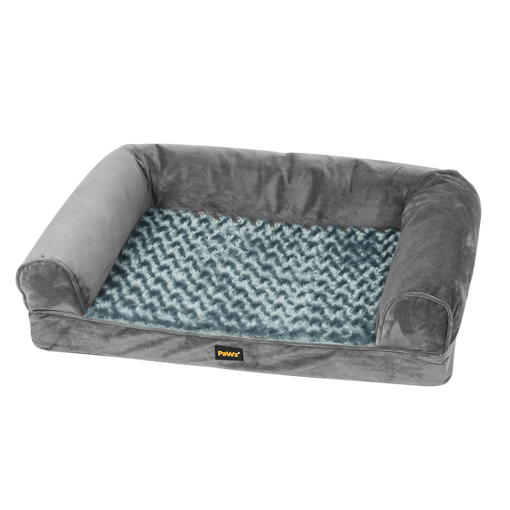 PaWz Pet Bed Sofa Dog Beds Bedding Soft M Grey Medium-1942353067563421696