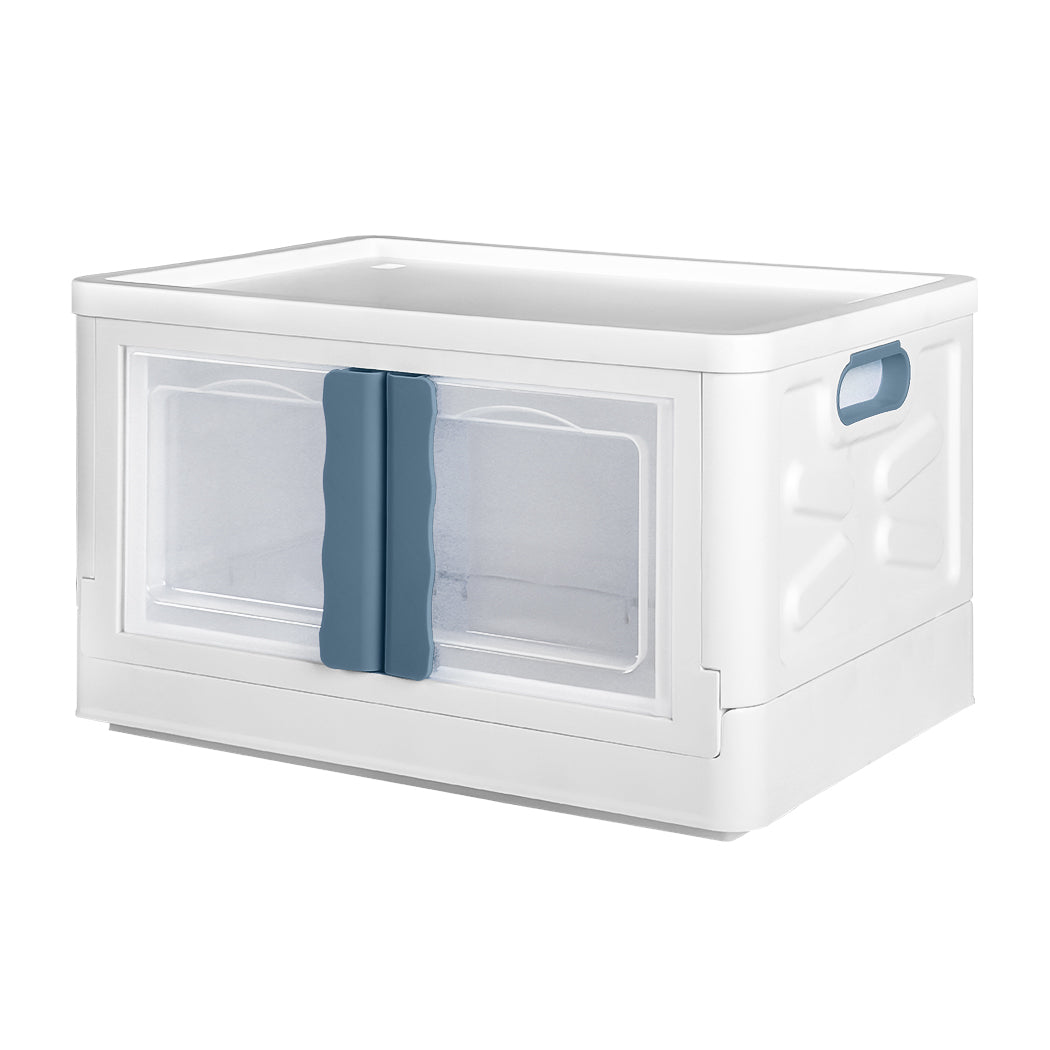 Storage Box Stackable Container 45L Blue-1942352813619286016