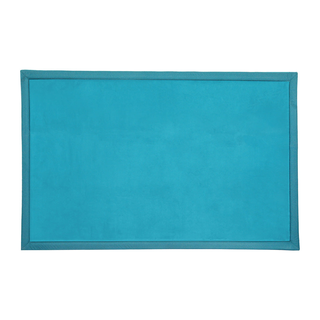 Marlow Coral Velvet Area Rugs Large Mat 120x200cm Blue-1942353699565342720
