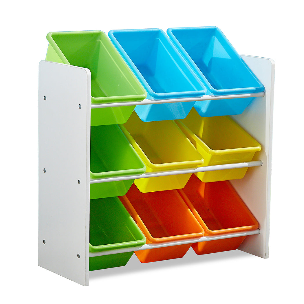 Levede 9 Bins Kids Toy Box Bookshelf-1917016717956091904