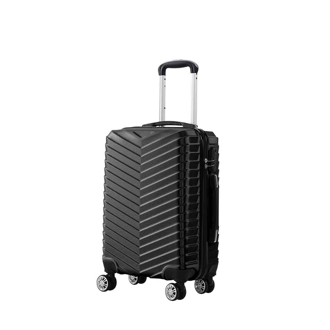 Slimbridge 20" Carry On Travel Luggage Black 20 inch-1942352930258685952