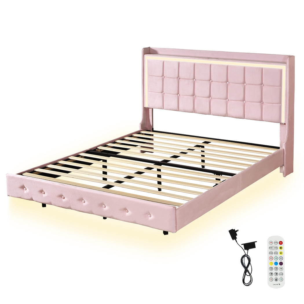 Levede Double Floating Bed Frame-1910112230083530752