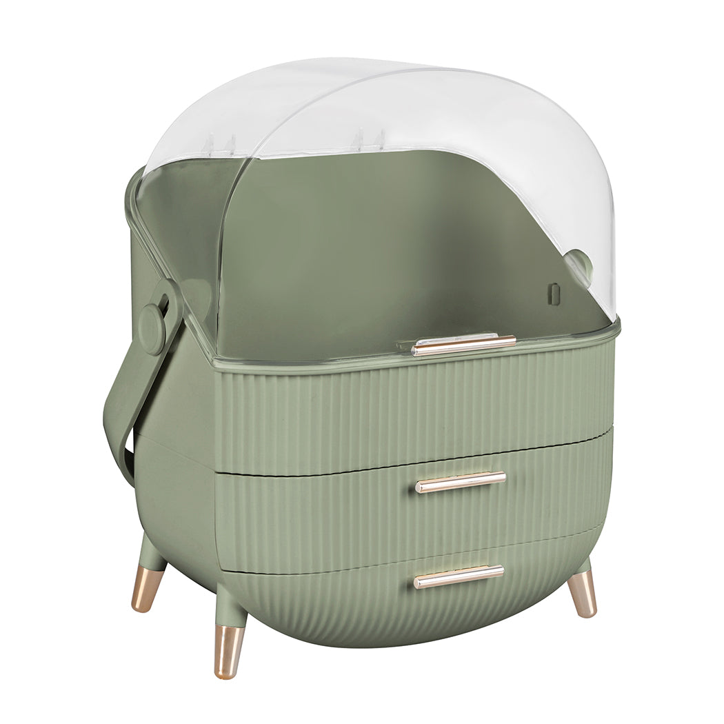 Makeup Storage Case Cosmetic Organiser Light Green-1942353092037185536