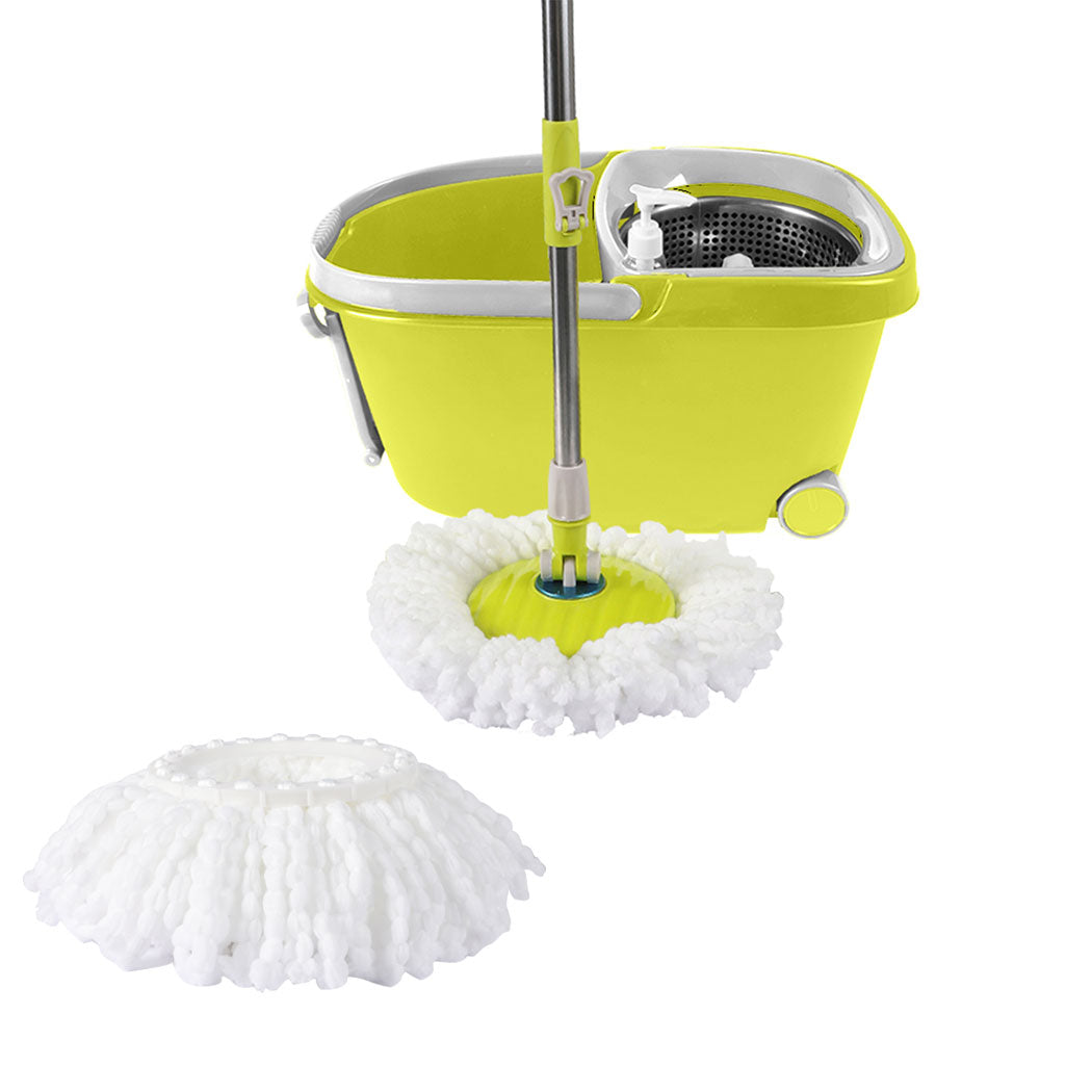 Cleanflo Spin Mop Bucket Set 360? Spinning Green-1942353181069676544