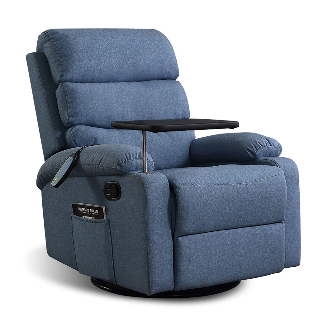 Levede Massage Chair Recliner Chairs Blue-1910112921329995776