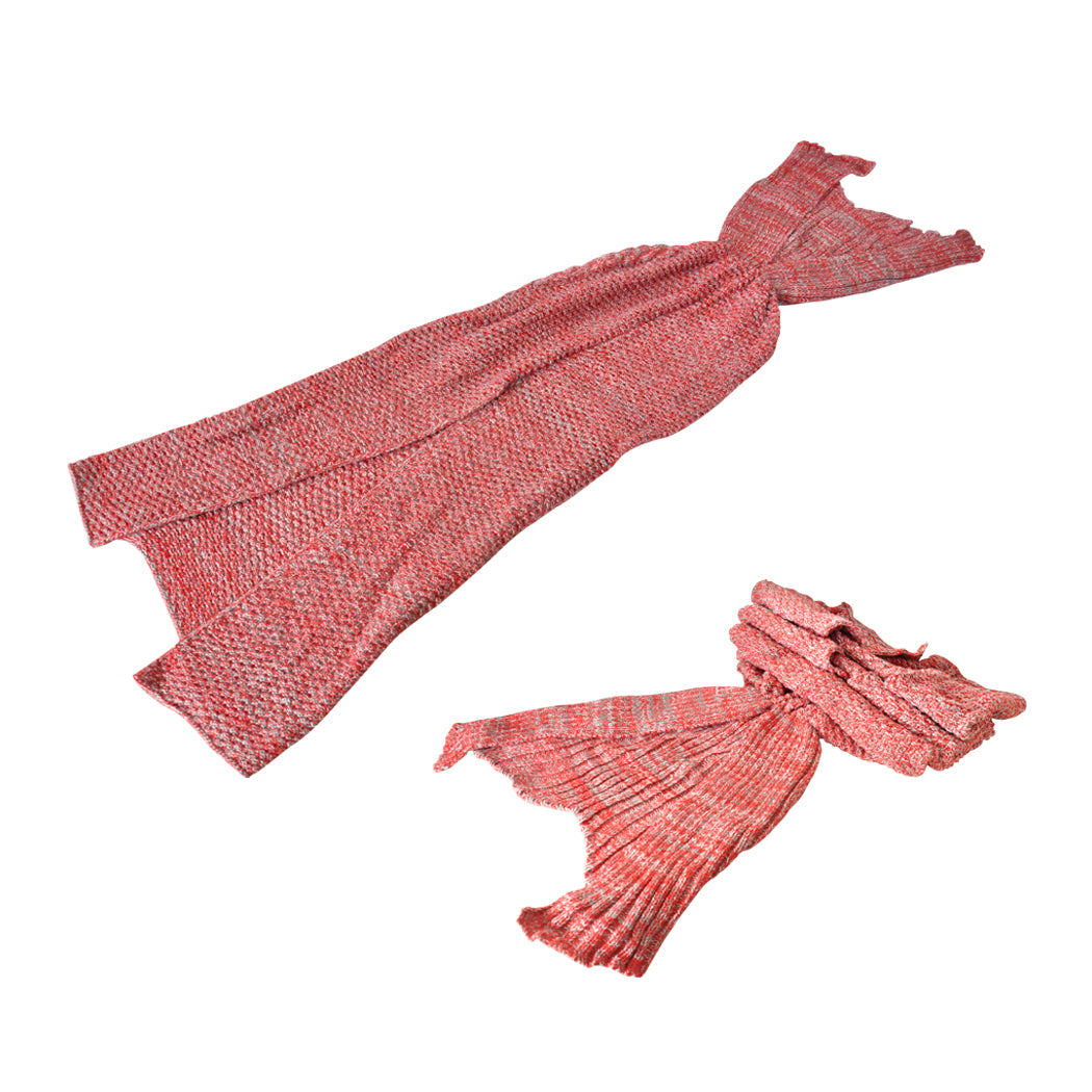 Mermaid Tail Crochet Blanket Sofa Rug-1942353638739546112
