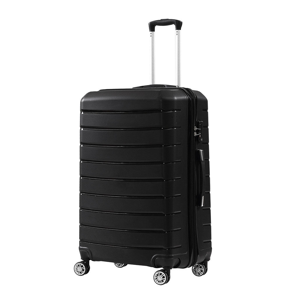 28" Travel Luggage Carry On Expandable Black-1942352930929774592